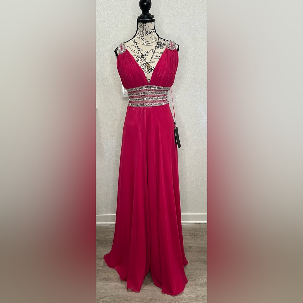 Elegant Pink Evening Gown
